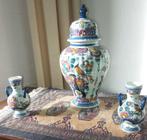Kaststel 3-delig Delfts Polychrome, Antiek en Kunst, Antiek | Vazen, Ophalen