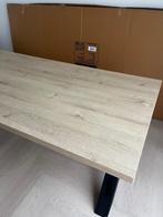 Eettafel met X-poten, Huis en Inrichting, Ophalen, Gebruikt, 50 tot 100 cm, Vijf personen of meer