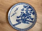 Zeldzame Oude Schaal met Blauwe Decoratie, Antiek en Kunst, Ophalen of Verzenden