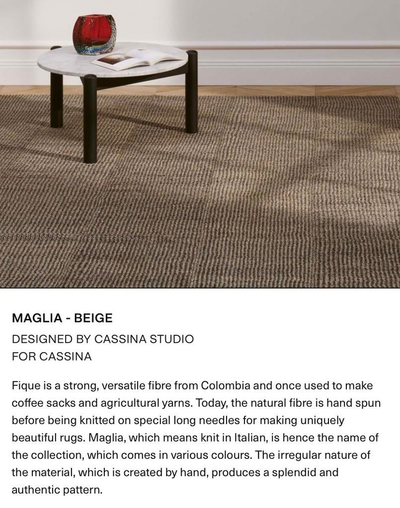 CASSINA Maglia tapijt, Ophalen, Grijs, 150 tot 200 cm, Modern design.