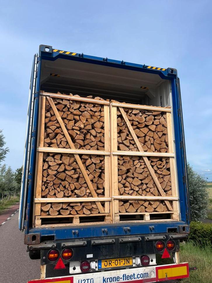 Eikenhout essenhout beukenhout berkenhout openhaardhout, Tuin en Terras, Haardhout, Blokken, Minder dan 3 m³, Ophalen of Verzenden