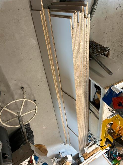 Partij meubelplaat wit gelamineerd aan beide zijde, Doe-het-zelf en Verbouw, Hout en Planken, Zo goed als nieuw, Plank, Overige houtsoorten
