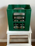 Vintage groen kratje / bierkratje  / bijzettafeltje, Ophalen of Verzenden, Zo goed als nieuw, 50 tot 100 cm, Minder dan 50 cm