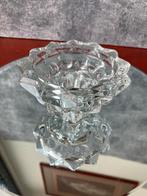 Gouda glazen kandelaar, transparant glas, Huis en Inrichting, Woonaccessoires | Kandelaars en Kaarsen, Ophalen of Verzenden, Zo goed als nieuw