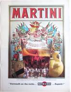 3 vintage reclames Martini Rossi vermouth 1965-66, Verzamelen, Verzenden, Gebruikt