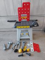 Speelgoed werkbank met gereedschap en onderdelen, Ophalen of Verzenden, Zo goed als nieuw