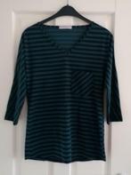 Studio Anneloes travelstof shirt 3/4 mw groen zwart M 36953