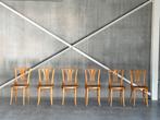 Vintage Eetkamerstoelen | Set van 6, Huis en Inrichting, Stoelen, Ophalen of Verzenden, Bruin