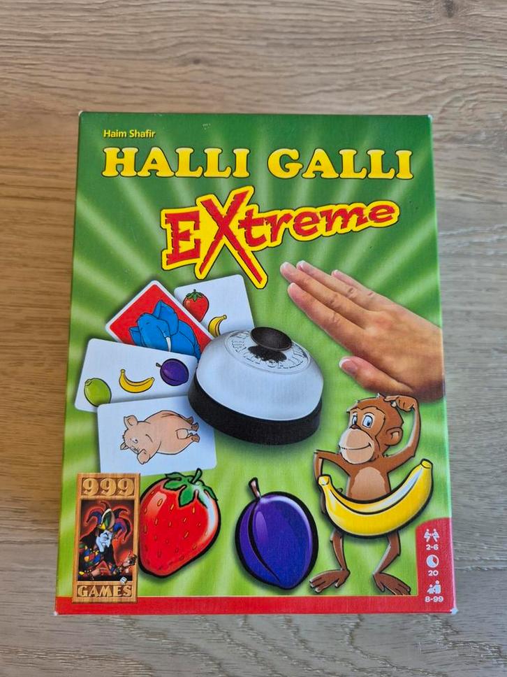 Halli Galli Extreme - Leuk kaartspel!, Hobby en Vrije tijd, Gezelschapsspellen | Bordspellen, Zo goed als nieuw, Een of twee spelers