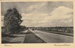Hilversum beton weg naar Bussum auto 1940, Ophalen of Verzenden, 1940 tot 1960, Gelopen, Noord-Holland