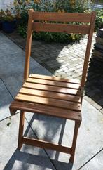 Houten bistrostoeltje, Tuin en Terras, Ophalen, Zo goed als nieuw, Hout
