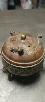 Bronzen Wierookbrander met Chinese Draken, Ophalen of Verzenden, Brons