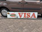 Groot VISA sigaretten emaille reclamebord, Verzamelen, Ophalen, Reclamebord, Gebruikt, .