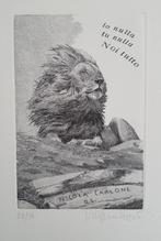 Exlibris Vincenzo Gatti, Leeuw, io nulla, tu nulla, noi tutt, Verzenden