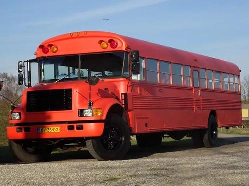 International BLEU BIRDS FOODBUS 3x MAGNETRON KOELKAST SCHOO, Auto's, Vrachtwagens, Bedrijf, Te koop, Overige merken, Diesel, Euro 1