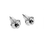 Oorbellen Dames Rhodium Plated Oorknopjes 3mm Stud Oorbellen, Overige materialen, Birgitta-Gracht 33, 6465 EL Kerkrade, Nederland