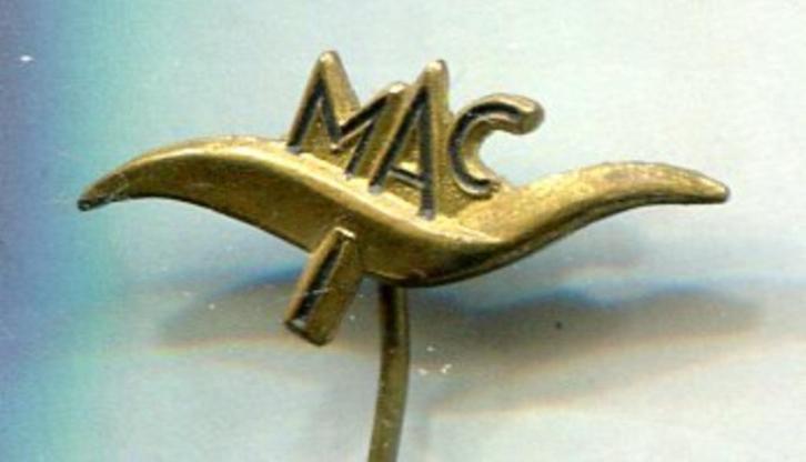 MAC Wing Martin Schroder vliegmaatschappij speldje ( J_135 ), Verzamelen, Speldjes, Pins en Buttons, Nieuw, Speldje of Pin, Transport