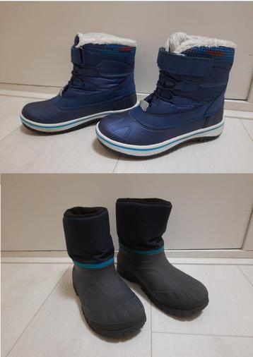 2x donkerblauwe winterlaarsjes maat 29 en maat 30/31 beschikbaar voor biedingen