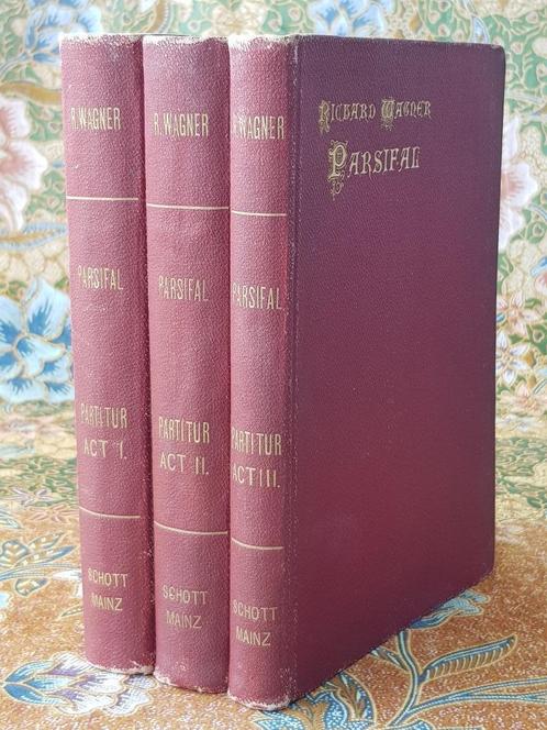 Mooie complete antieke Parsifal partituur van Richard Wagner, Antiek en Kunst, Antiek | Boeken en Bijbels, Ophalen of Verzenden