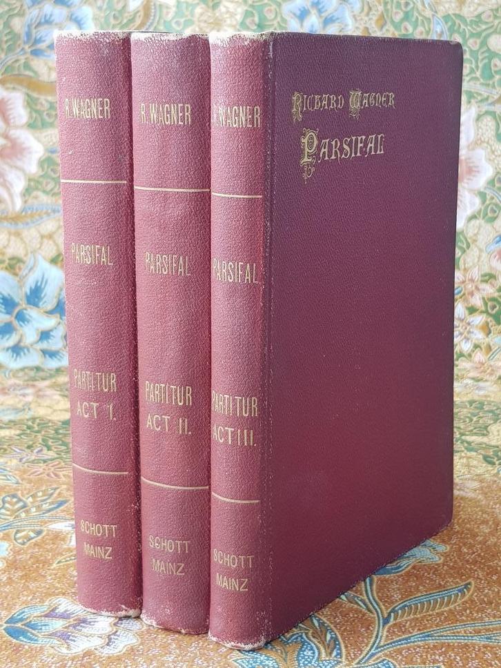 Mooie complete antieke Parsifal partituur van Richard Wagner, Antiek en Kunst, Antiek | Boeken en Bijbels, Ophalen of Verzenden