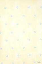 6762 zacht geel met blauwe stippen vintage behang, Swiet, Ophalen of Verzenden, Minder dan 10 m², Wit
