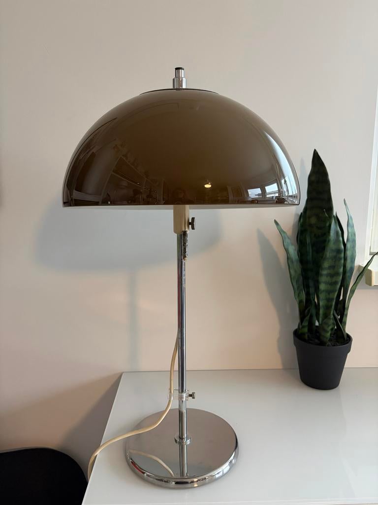 Vintage retro GEPO mushroom Tafellamp, Ophalen, Gebruikt, Metaal, 50 tot 75 cm