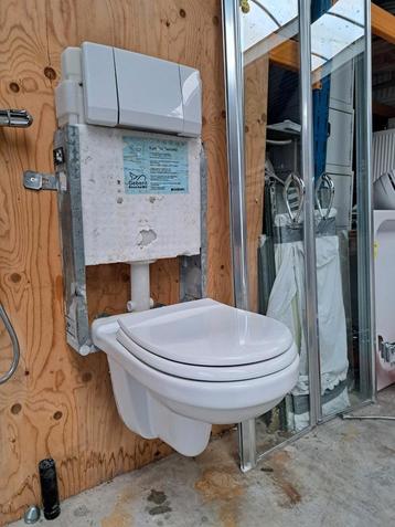 geberit inbouwreservoir combifix met drukknop en sphinx wc beschikbaar voor biedingen
