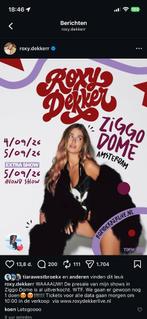 ROXY DEKKER ZIGO DOME CONCERT- 5 SEPTEMBER, Eén persoon, September, Overige typen