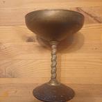 Bronzen koperen kandelaar schaaltje beker gemerkt, Ophalen of Verzenden, Koper of Brons