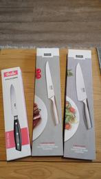 Nieuwe Fissler, Kuhn Rikon messen te koop, Huis en Inrichting, Keuken | Bestek, Ophalen, Nieuw, Rvs of Chroom