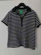 Poloshirt dames blauw - wit streep maat 44 (42), Verzenden, Zo goed als nieuw, Maat 42/44 (L), Blauw