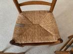 Stoelen 4x Riet rotanstoelen eiken voor eettafel, Ophalen, Riet of Rotan, Gebruikt, Bruin
