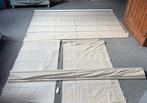 Beige vouwgordijnen voor jaren 30 erker, Huis en Inrichting, Ophalen, Gebruikt, 50 tot 100 cm, 100 tot 150 cm
