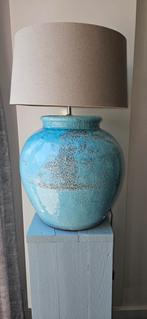 Turquoise lamp groot., Ophalen, Zo goed als nieuw