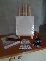 Klein schildersezeltje.  ( inclusief  ), Hobby en Vrije tijd, Schilderen, Ophalen, Zo goed als nieuw, Ezel