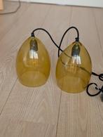 Glazen set hanglampen sissy boy in perfecte staat, Huis en Inrichting, Lampen | Hanglampen, Ophalen, Zo goed als nieuw, Glas, Minder dan 50 cm