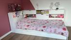 Bed met uitschuifbed, kastombouw  incl matrassen, Kinderen en Baby's, Kinderkamer | Bedden, Ophalen, 85 tot 100 cm, Gebruikt, Matras
