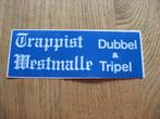 Sticker Trappist Westmalle Dubbel & Tripel Biermerk, Verzamelen, Ophalen, Nieuw, Merk