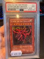 Yu-Gi-Oh! Slifer The Sky Dragon PSA 9 secret rare, Ophalen of Verzenden, Zo goed als nieuw, Losse kaart, Foil