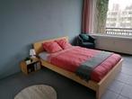 Ikea Malm bed 140 cm incl lattenbodem en matras, Beige, Gebruikt, Ophalen of Verzenden, 140 cm