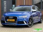 Audi RS6 4.0 TFSI RS6 perf. pano keramisch Audi exclusive Ak, Auto's, Audi, 8 cilinders, Blauw, RS6, 10 km/l
