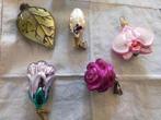 Glazen kerst hangers, ornamenten, bloem, bloemen, vanaf €1., Diversen, Kerst, Ophalen of Verzenden, Gebruikt
