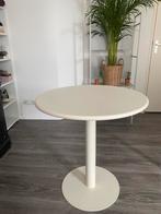 Witte tafel, Tuin en Terras, Ophalen of Verzenden, Zo goed als nieuw, Rond, Metaal