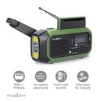 Nedis Noodradio DAB+ / FM - handslingerdynamo - zonnepaneel, Audio, Tv en Foto, Radio's, Ophalen of Verzenden, Nieuw, Bouwradio