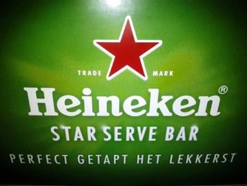 Heineken pakket emaille bord getapt het lekkerst serve bar beschikbaar voor biedingen