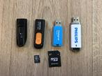 Usb sticks 4x plus 1 micro SD  met adapter zie omschrijving., Ophalen of Verzenden, Zo goed als nieuw, 64 GB