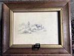 Antieke orginele tekening van D.Cornfoot uit 1855., Ophalen of Verzenden