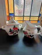 Mason's kerst...melk en suiker potje, Ophalen of Verzenden, Zo goed als nieuw