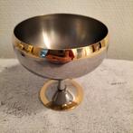 Stijlvolle rvs ijscoupes (6 stuks) met gouden rand, Ophalen of Verzenden, Zo goed als nieuw, Overige materialen, Overige stijlen