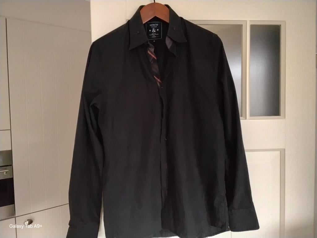 OVERHEMD     DO&CO       maat     XL., Kleding | Heren, Ophalen of Verzenden, Zo goed als nieuw, Blauw, Halswijdte 43/44 (XL)